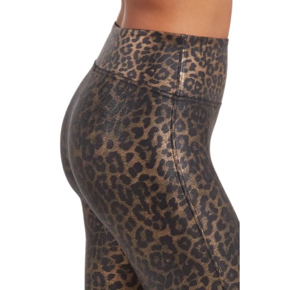 Spanx Faux Leather Leopard Leggings - Picture 4 of 6